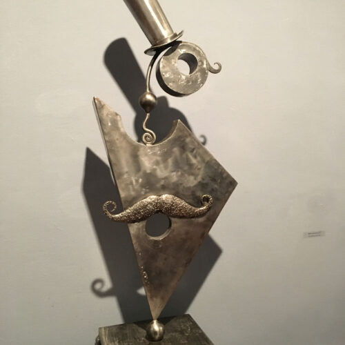 Hombre sombrero de copa-obra-escultorica-Fran Coronado